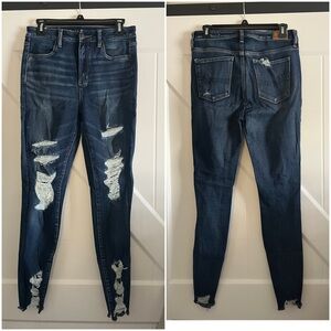 AE Super Hi-Rise Ripped Jegging